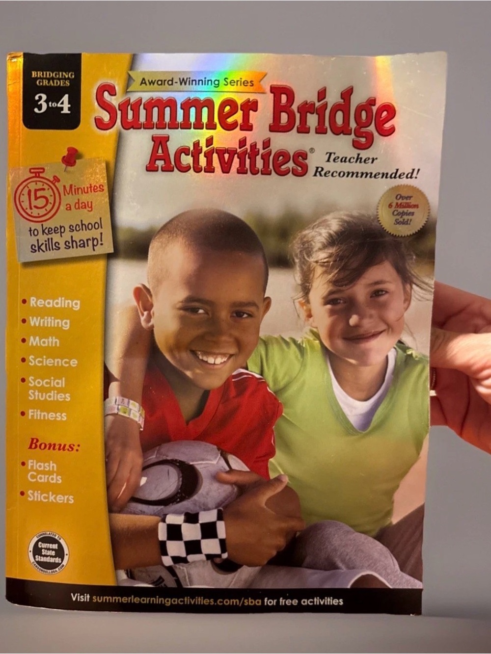 Summer Bridge activities Kids summer between 3-4 grades Workbook -